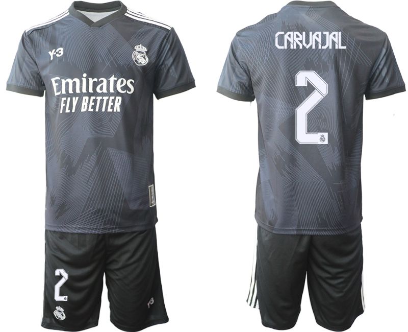Men 2022-2023 Club Real Madrid Cuarta Camiseta Y3 de black #2 Soccer Jersey->real madrid jersey->Soccer Club Jersey